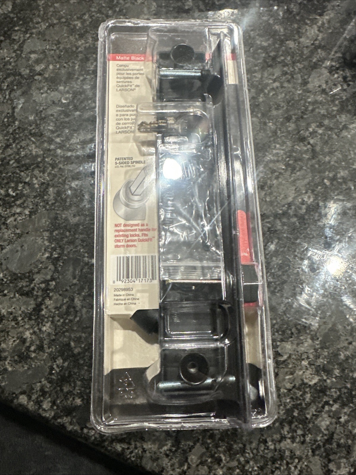 Larson 20298953 Lever Set – Matte Black “FREESHIP ⭐️ New “open Box”