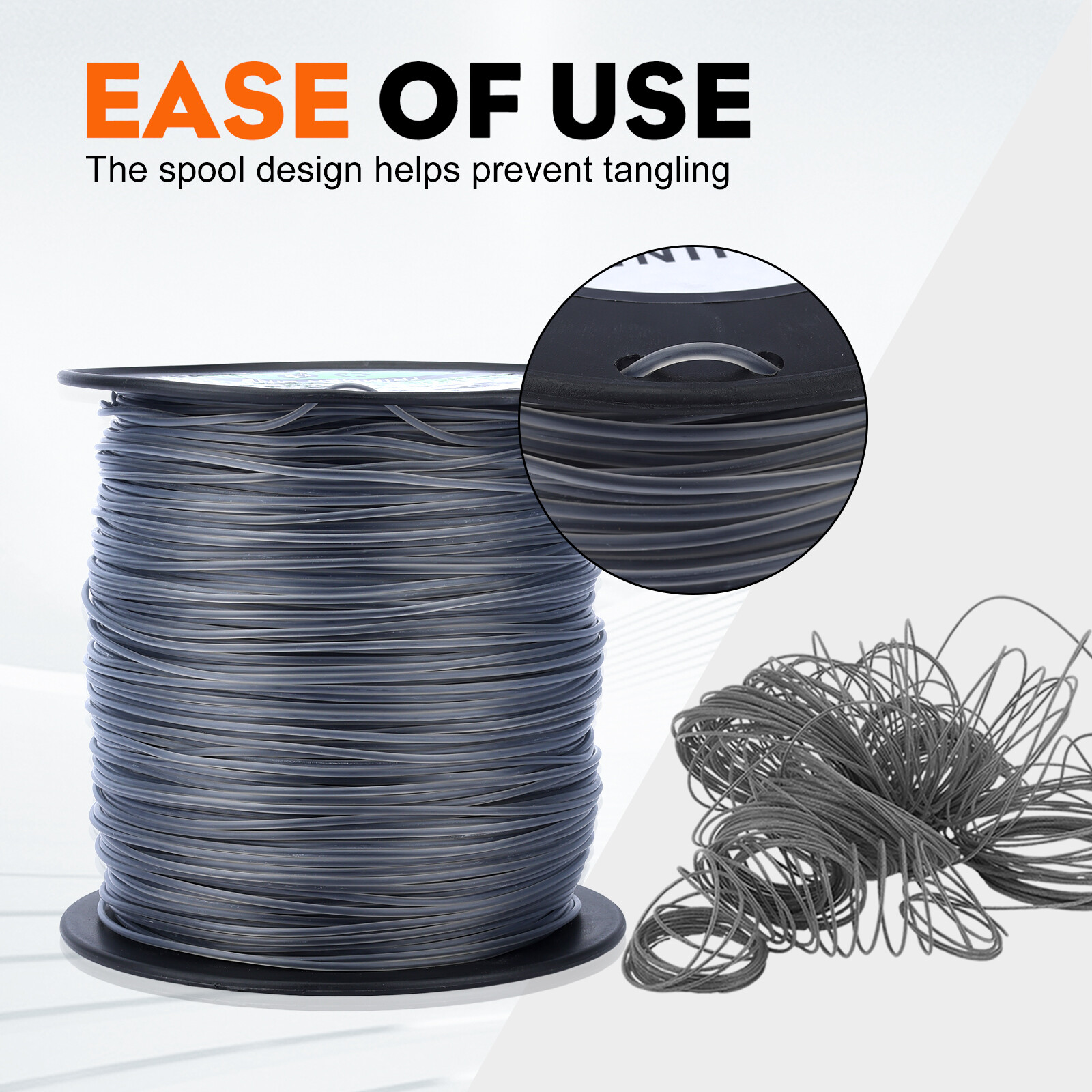 Trimmer Line 5lb .095 CO-EXTRUDED ROUND Commercial Grade 1410ft Fit Echo Stihl