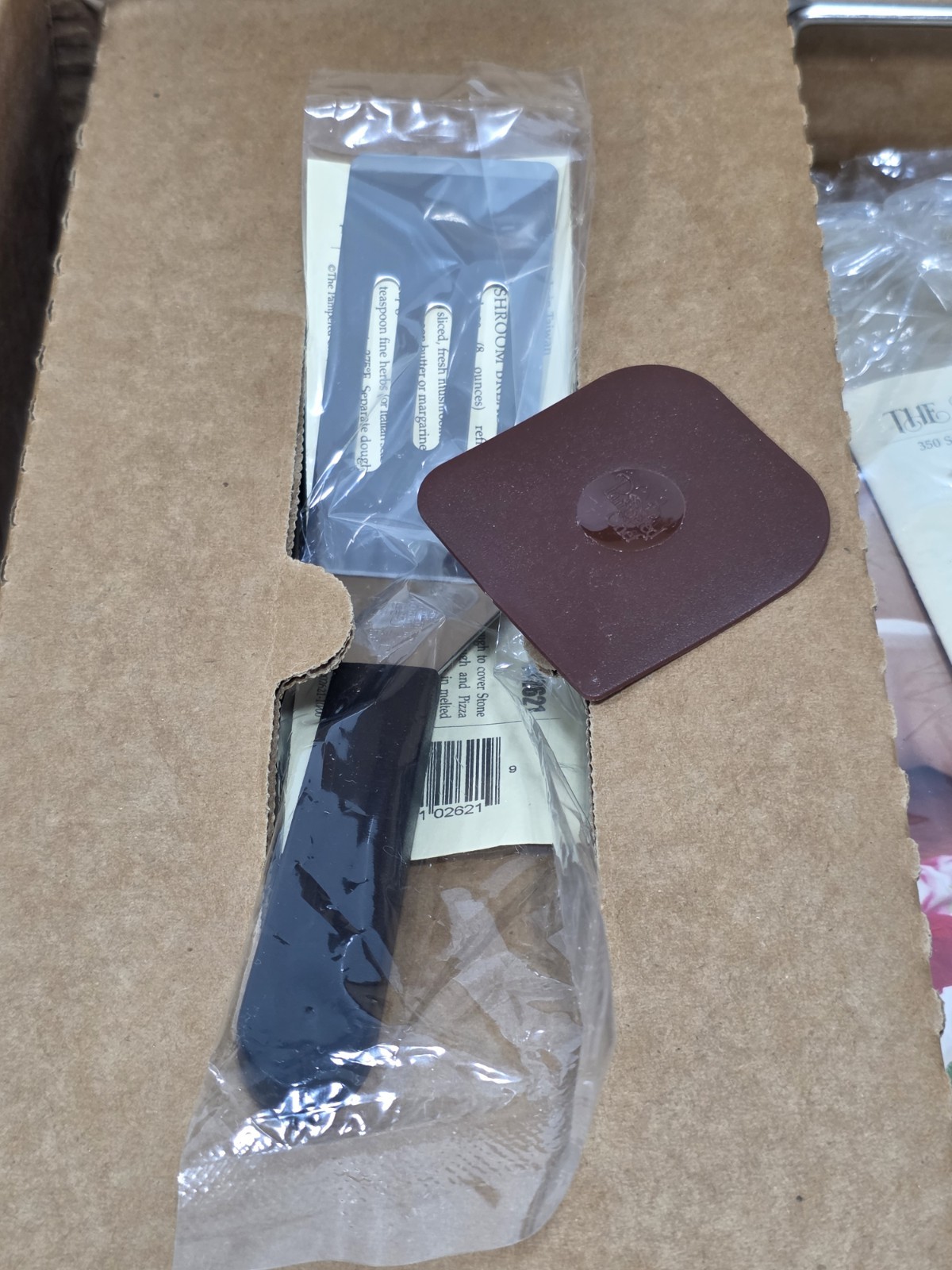 Pampered Chef #2060 Gift Set 15″x13″ Rectangle Stone & Acc.