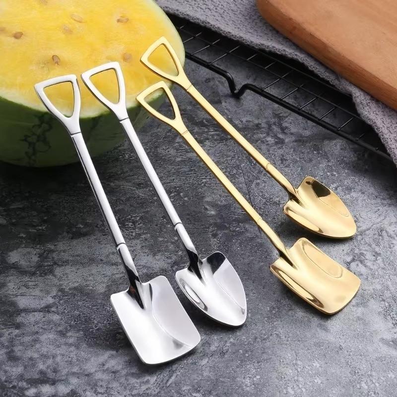 2/20PCS Stainless Steel Mini Dessert Spoons Coffee Tea Ice Cream Spoon Set