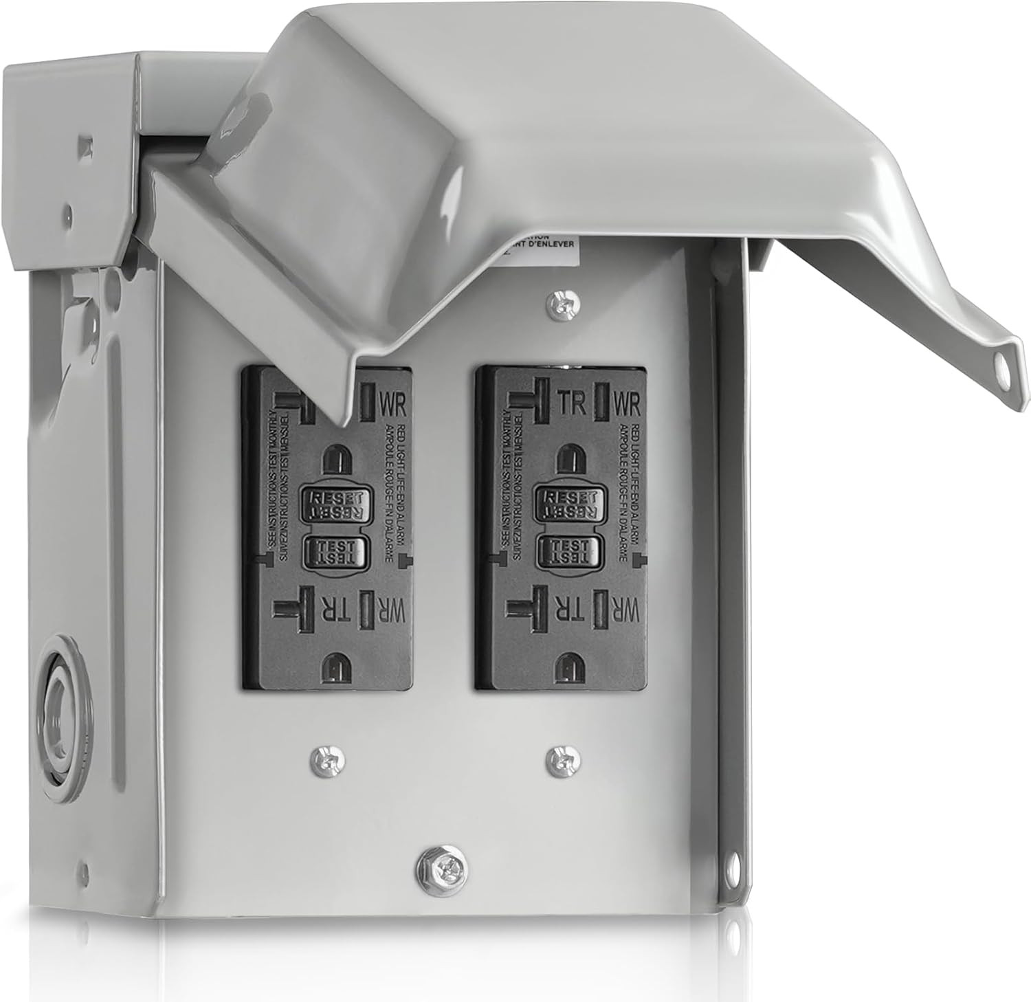 Outdoor Outlet Box, Waterproof Outdoor Electrical Outlet Box, Dual 20 Amp WRTR G