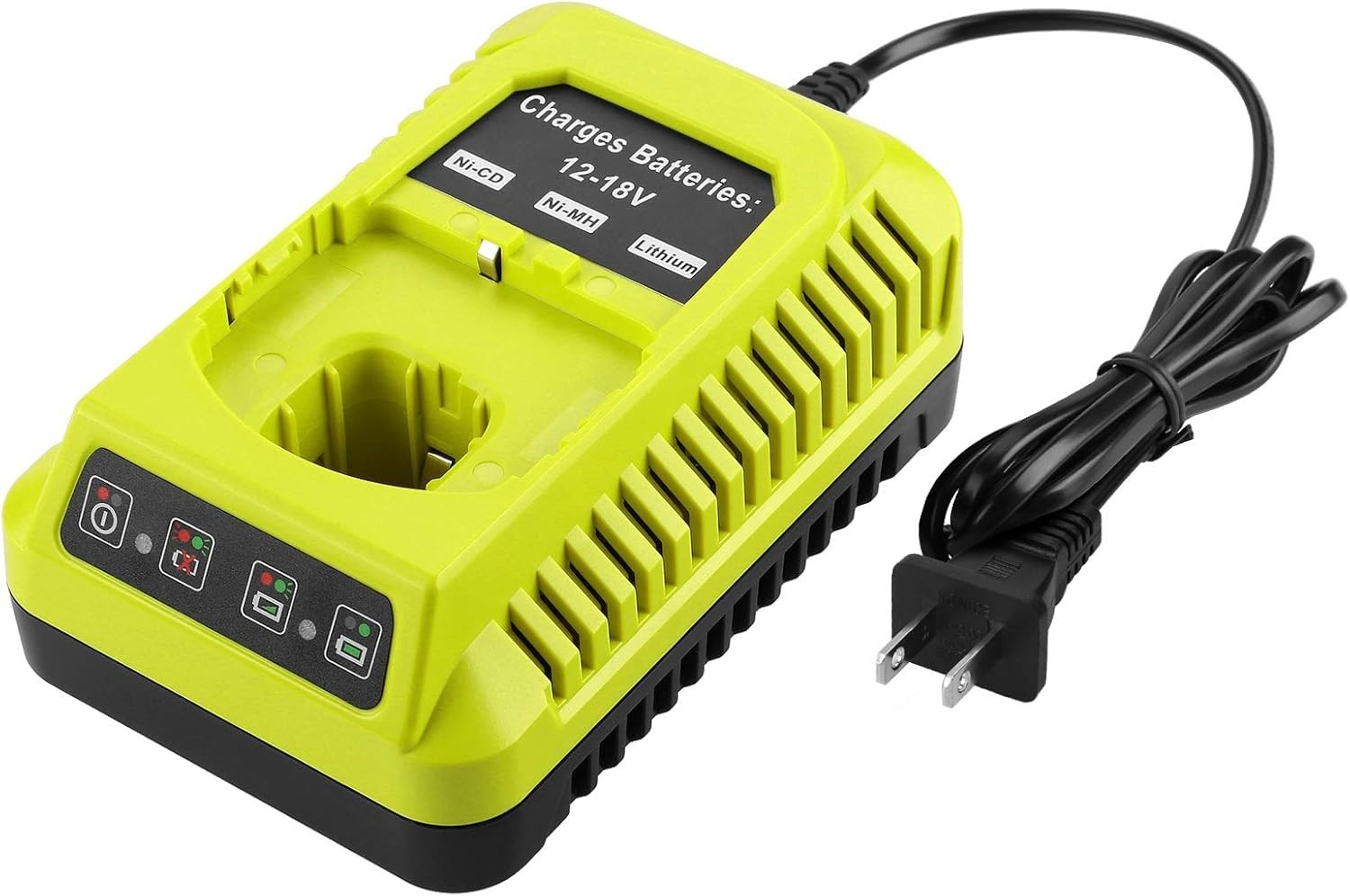 18V One Plus Battery Charger for Ryobi P117 P118 P103 P190 Lithium & Ni-Mh