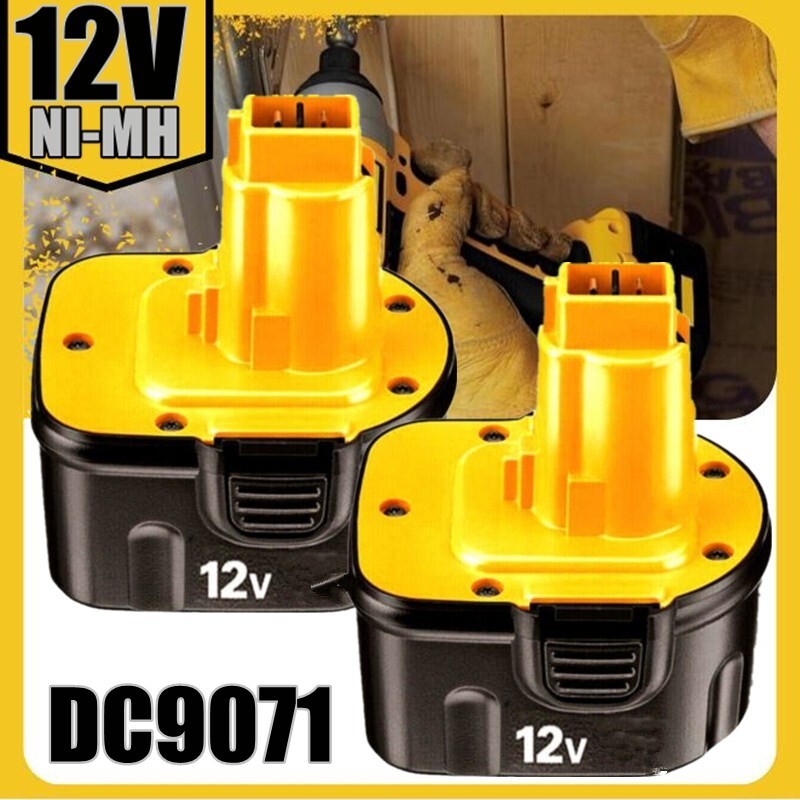 2PACK 12V 3.6AH Battery /Charger for DEWALT DC9071 DW9071 DW9072 DW953 DW965