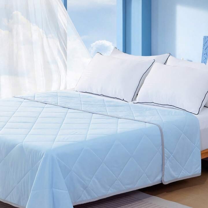 Cooling Quilt or Blanket for Hot Sleepers Soft & Lightweight Summer Cold (Queen)