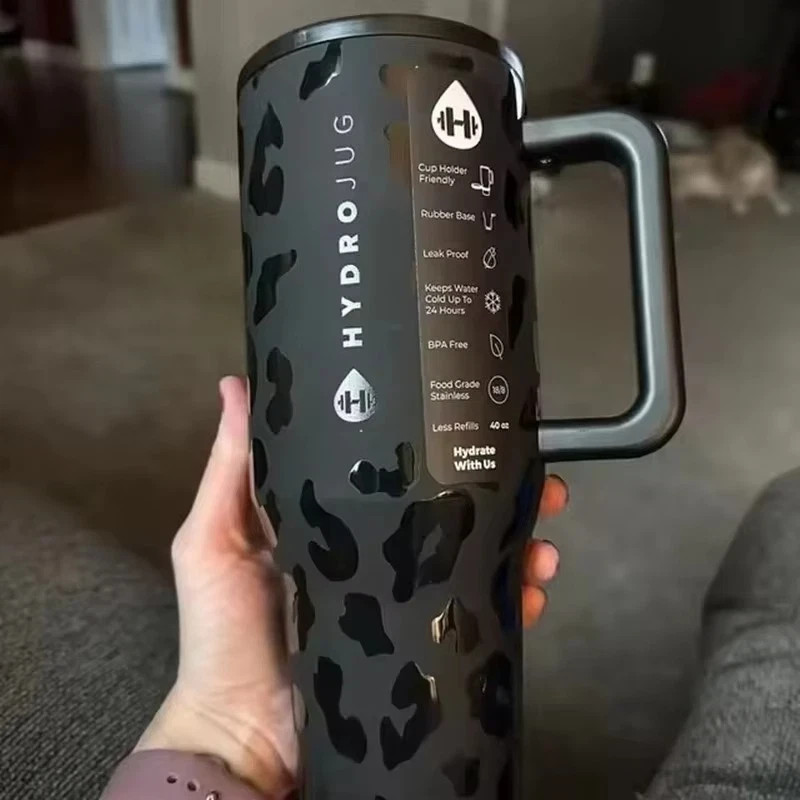 HydroJug Travel Tumbler 40oz Insulated Stainless Steel Straw Mug