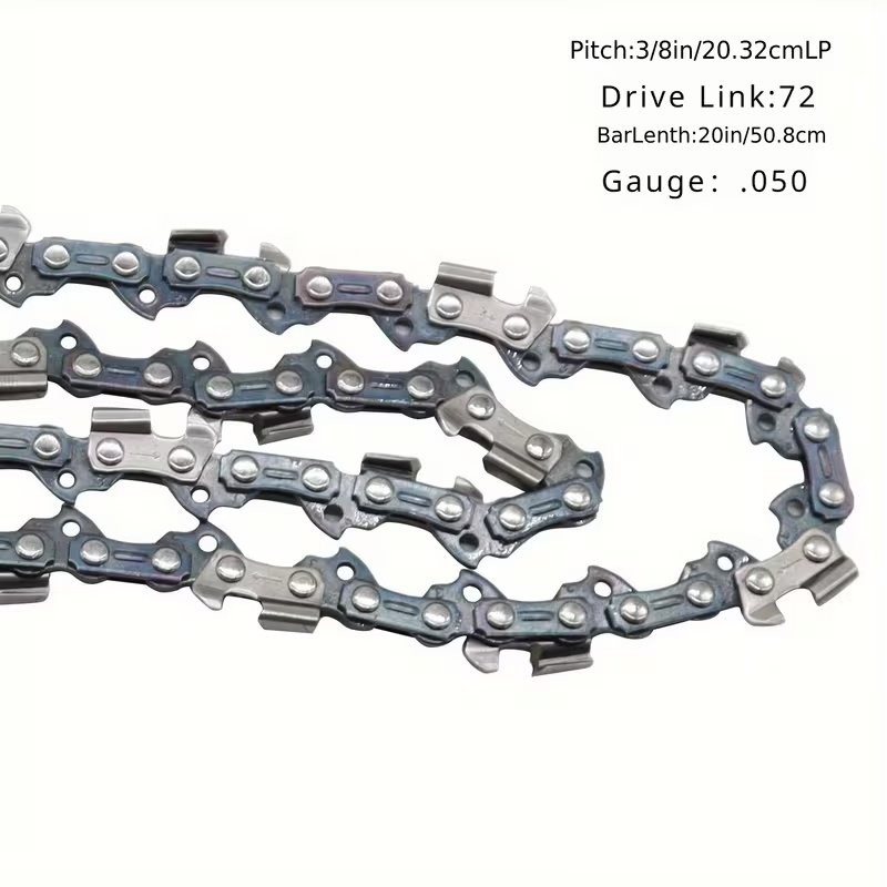 5X 20″ Chainsaw Saw 3/8″LP Chain Blade .050 Gauge 72DL Link for Stihl Husqvarna