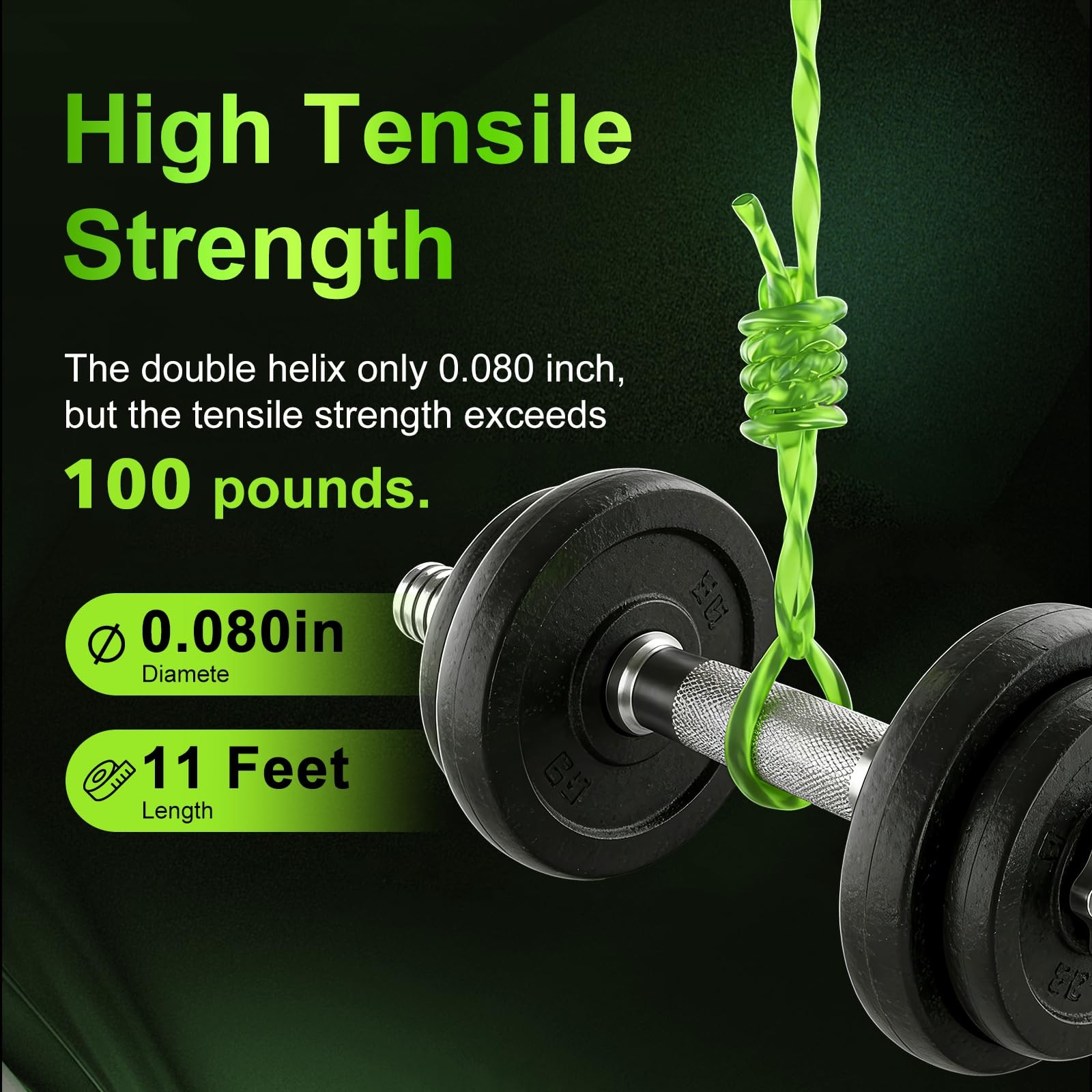 Weed Wacker String Compatible with Ryobi One Plus+ AC80RL3, 0.08 Trimmer Refil
