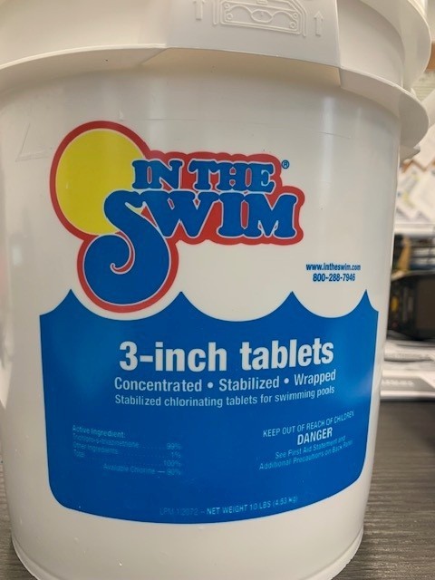 In The Swim 3 Inch Stabilized Chlorine Tablets for Sanitizing Swimming Pools –