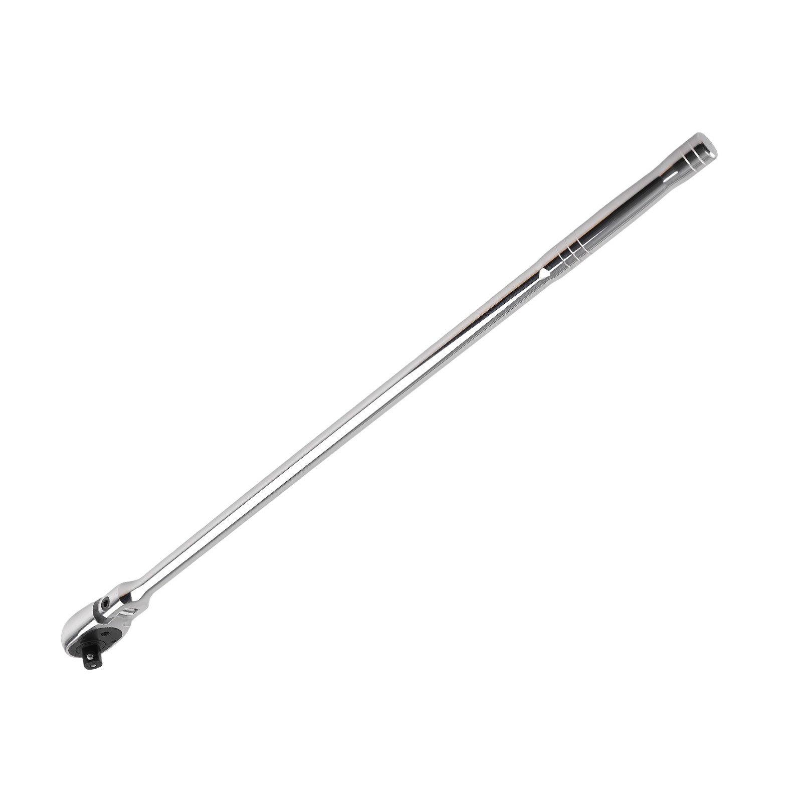 1/2in Drive Extra Long Flex Ratchet Handle 24in 72 Teeth Reversible Chrome