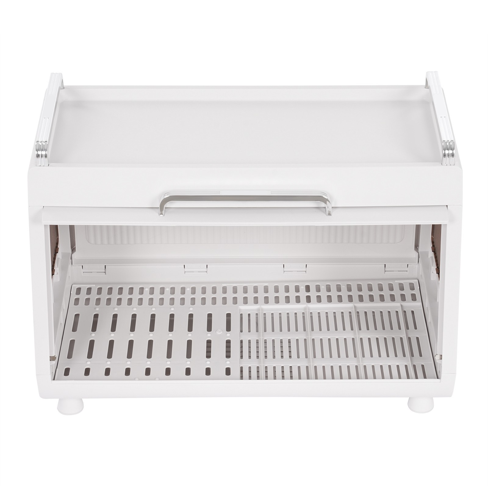 Dish Drying Rack Drying Drainer, Dish Drying Rack and Drain Board with Lid Cover