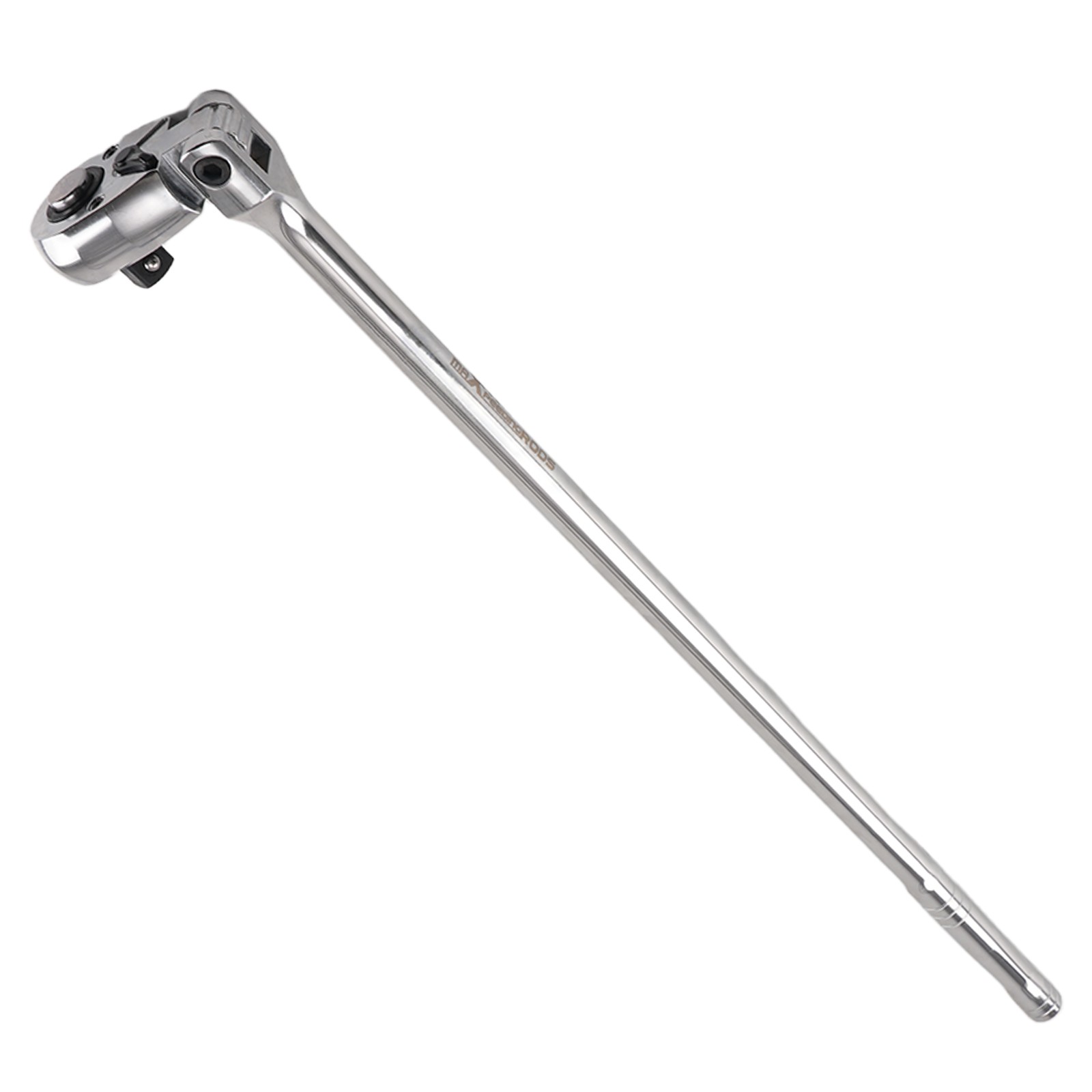 1/2in Drive Extra Long Flex Ratchet Handle 24in 72 Teeth Reversible Chrome