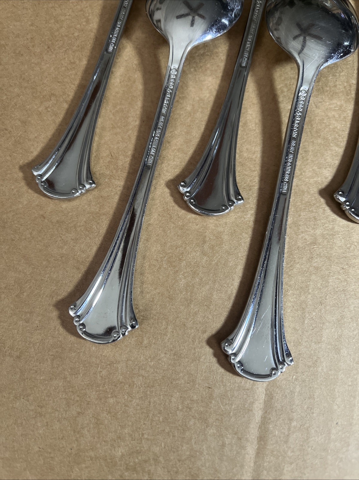 Reed & Barton 1800 18/10 Stainless Steel Soup Spoons (Set of Twelve)