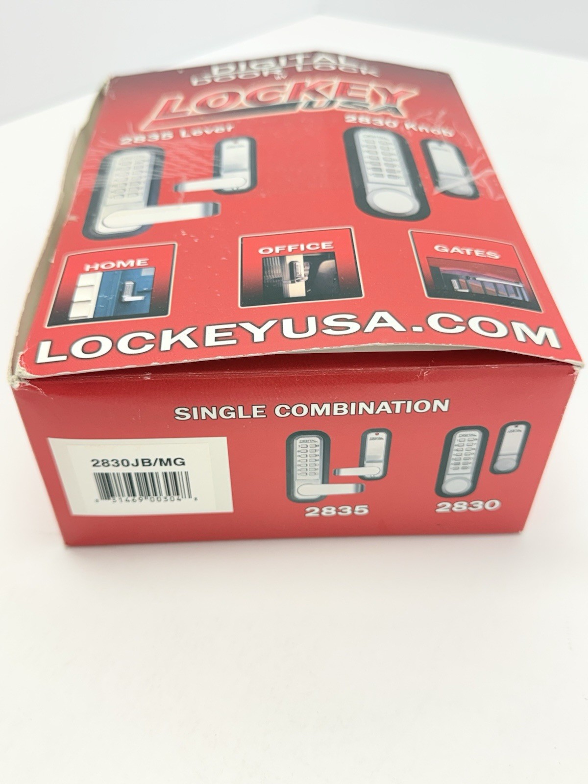 Lockey 2830JB/MG 2000 Series Keyless Entry Single Combination Knob Set – Black