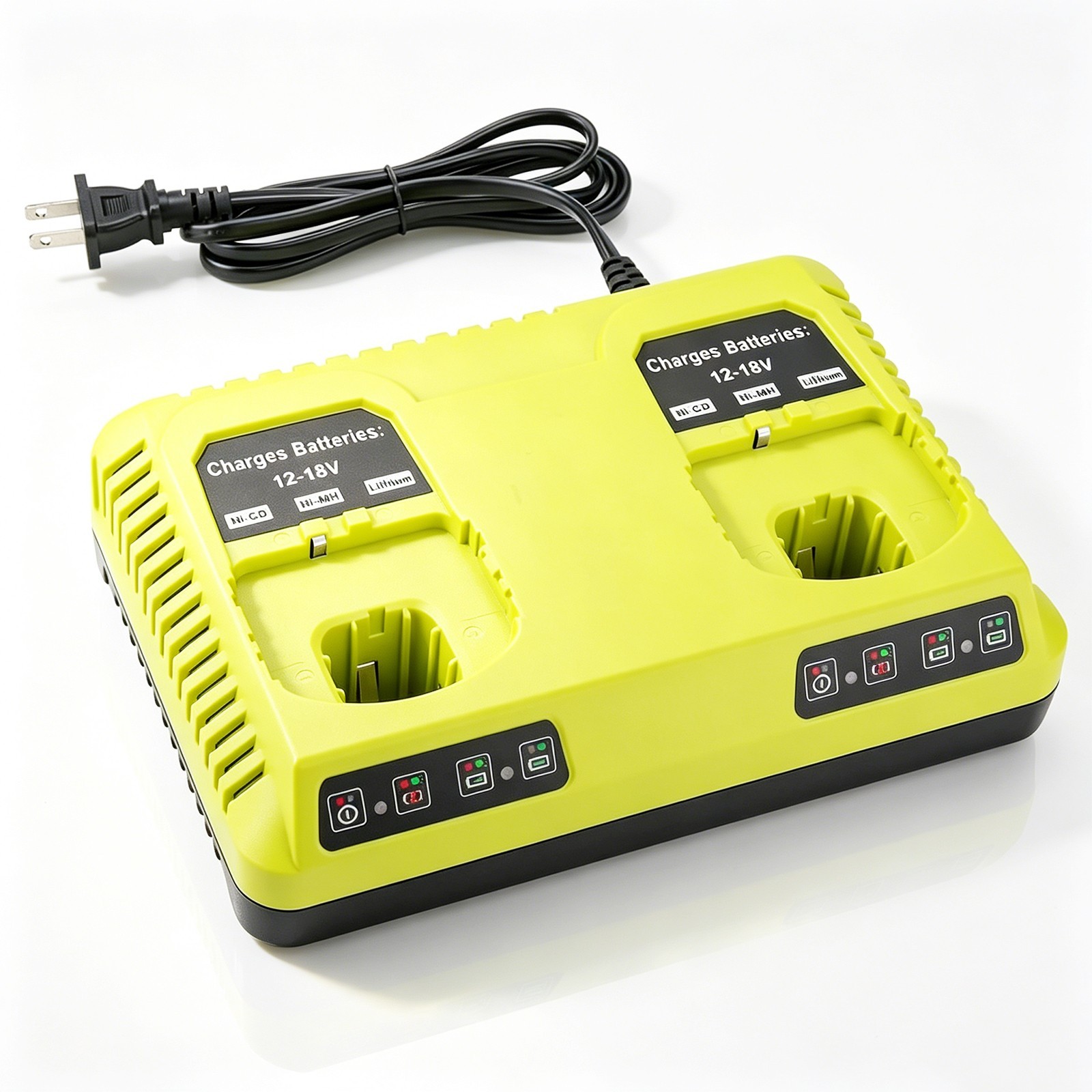 P117 Fast Charger for Ryobi 18V Battery P108 P102 P197 Dual Port Charger Station