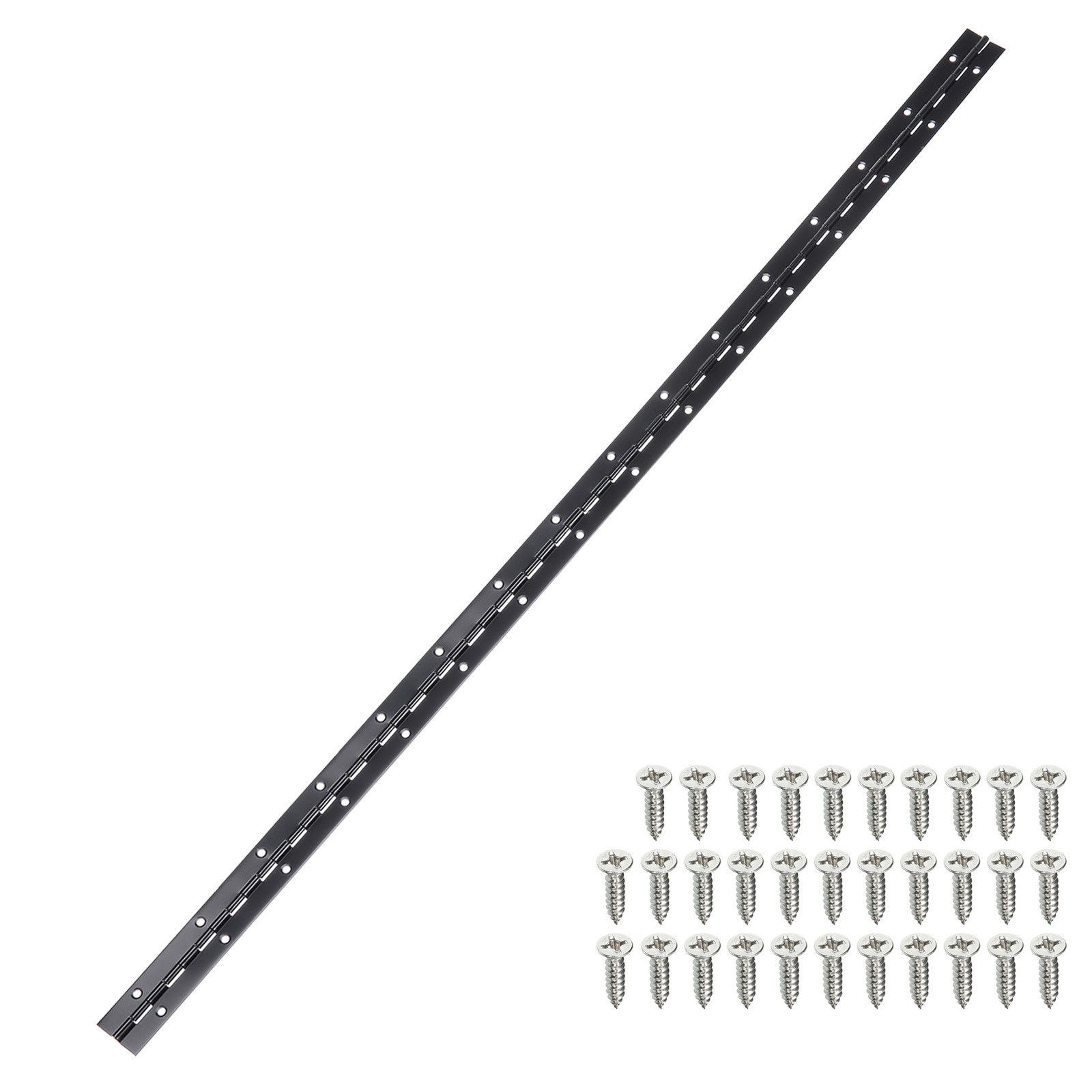 Stainless Steel Piano Hinge 36 Inch x 1.2 Inch Continuous Hinge, Black