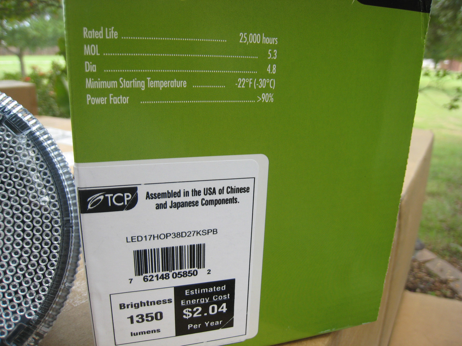 TCP Dimmable LED17HOP38D27KSPB 17watt 2700K Warm 1350 Lumens FREE SHIP