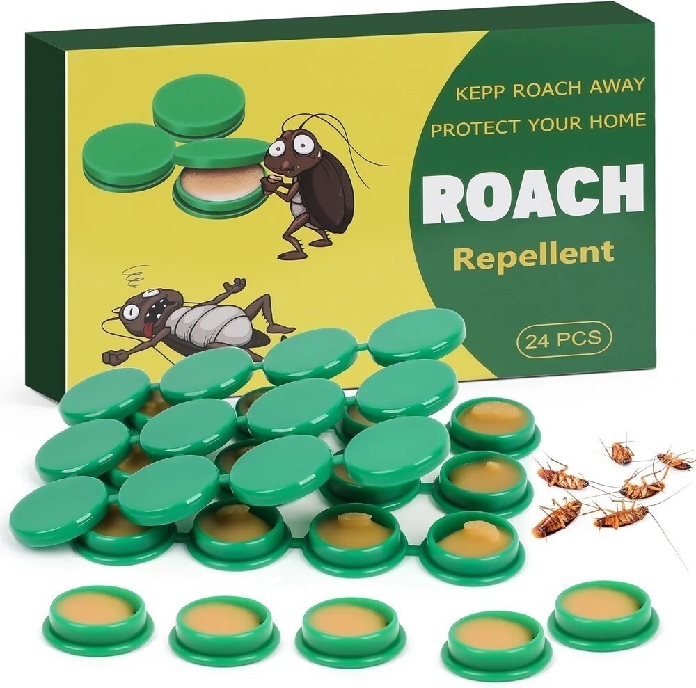 Roach Killer Cockroach Traps for Indoor & Outdoor Infestation Control pack of 24
