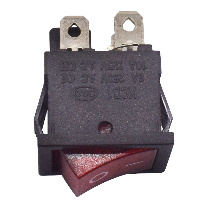 For KCD1-104 4-pin 6A 250V/10A125V Rocker Switch Waterproof Red Lamp US