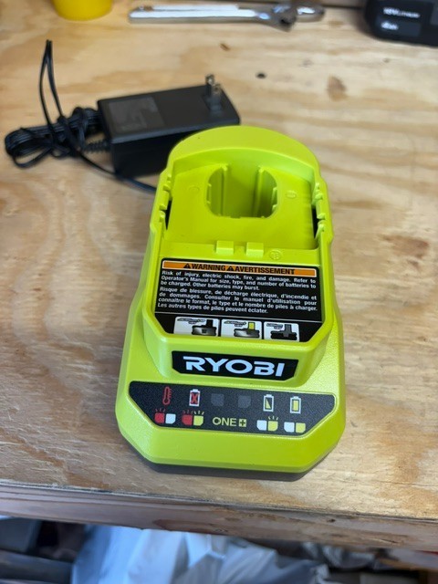 Ryobi Battery Charger PCG002 Authentic 18V ONE+ Li-Ion ORIGINAL USED