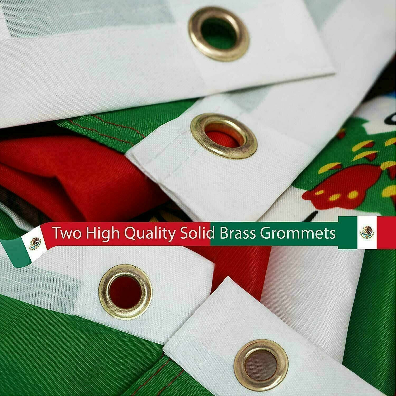 New 3’x5’ Polyester MEXICO FLAG Mexican Banner Pennant Bandera Indoor Outdoor