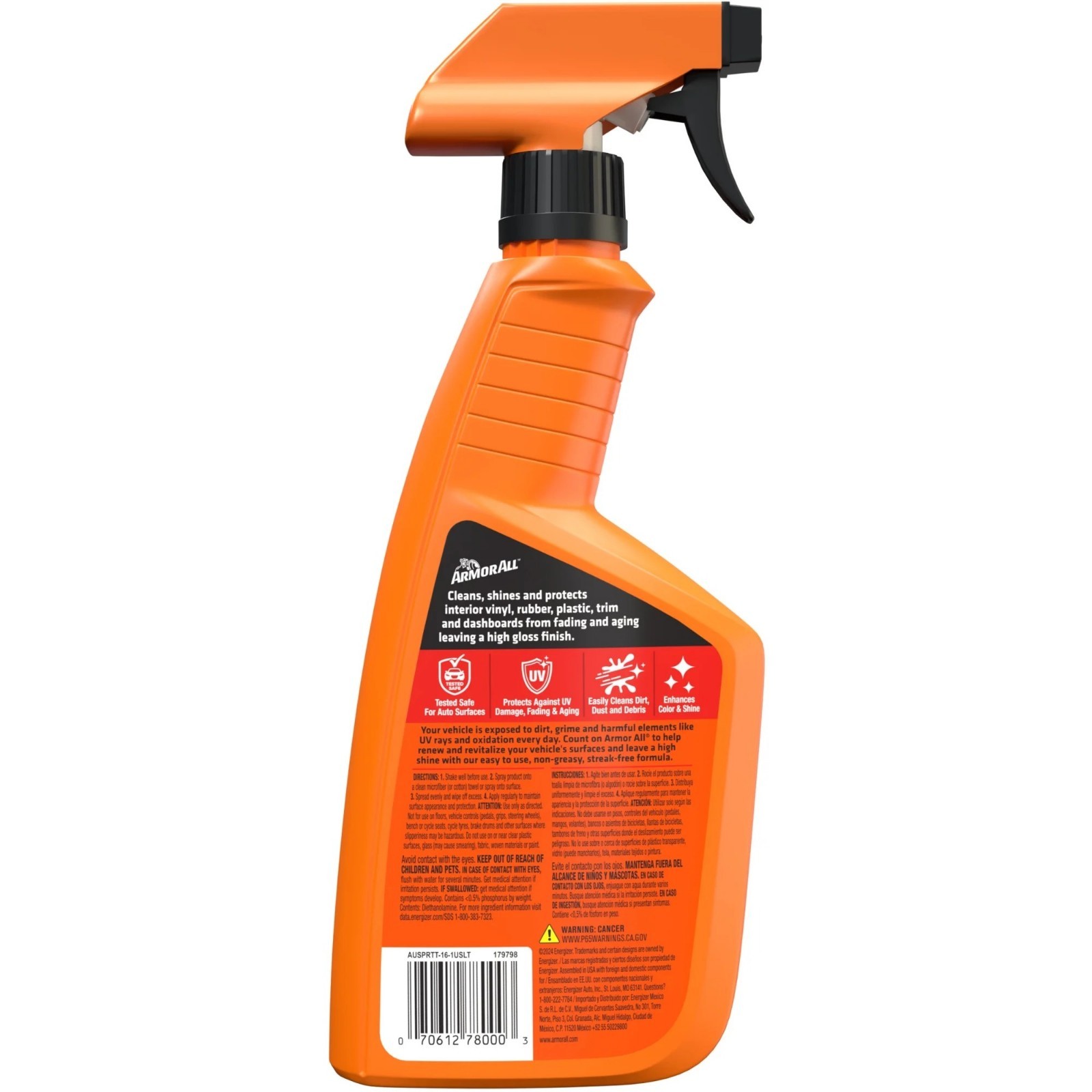 (2 pack) Armor All Ultra Shine Protectant Car Cleaning Spray – 16 fl oz