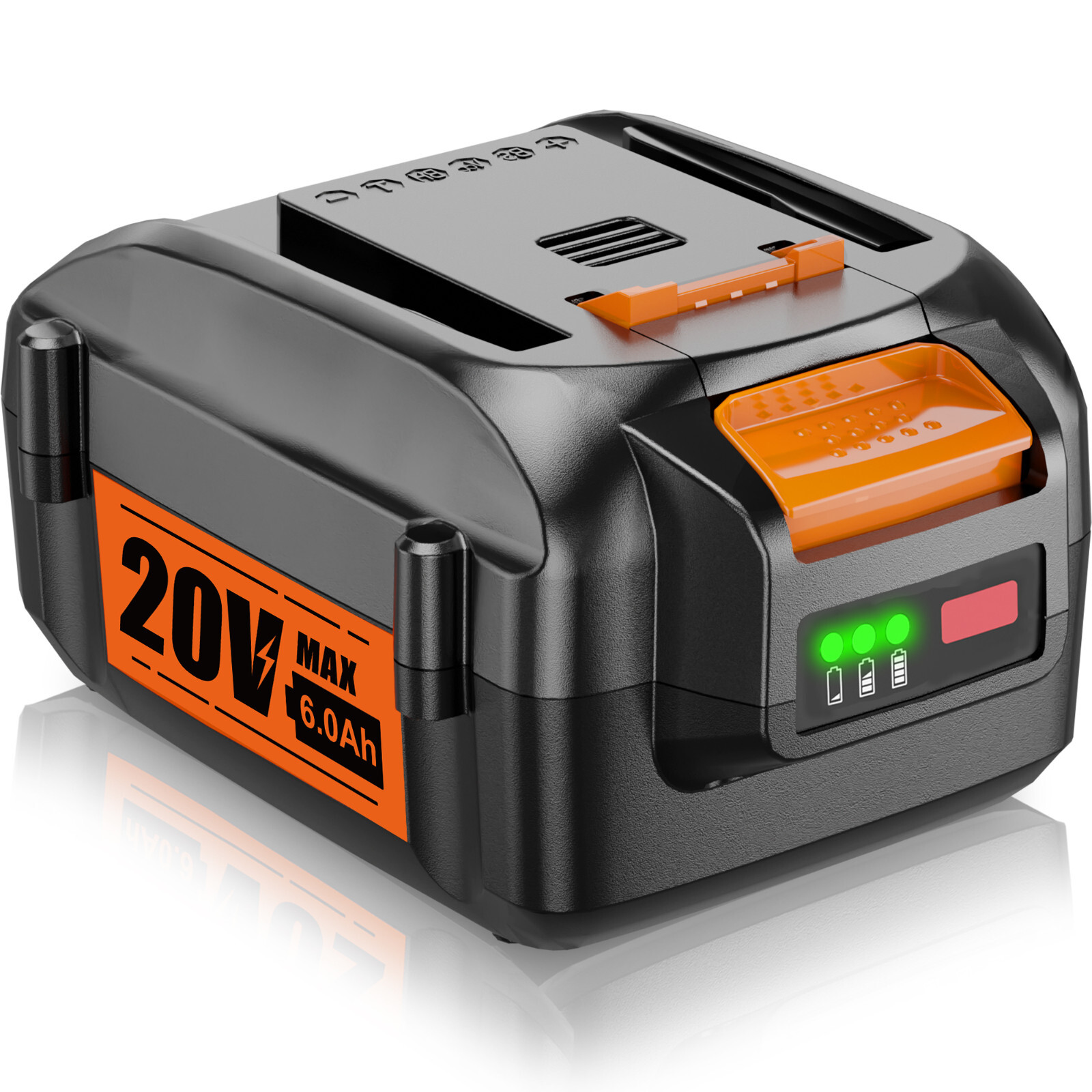 2pack For WORX 20Volt 6.0AH MAX Extend Lithium-Ion Battery WA3525 WA3575 WA3520