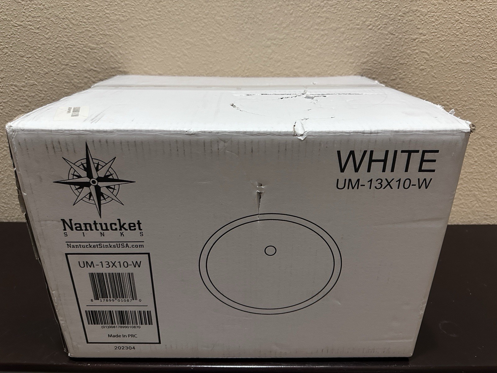 Nantucket Sinks UM-13×10-W Small Undermount Bathroom Sink– 13″x10″ Interior Bowl