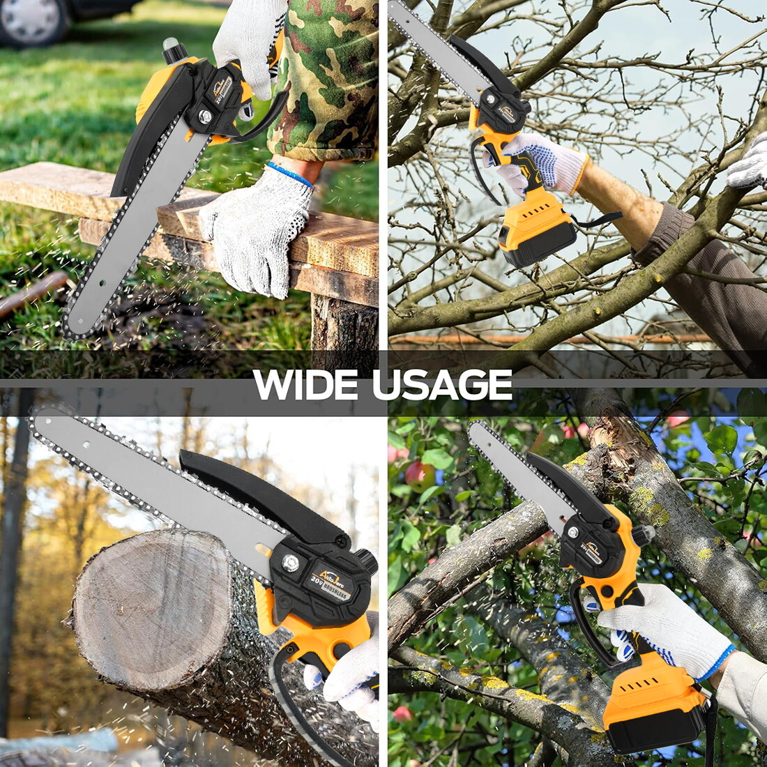 Cordless Mini Chainsaw 8 inch for Dewalt 20V Max Powered Wood Cutter NO Battery