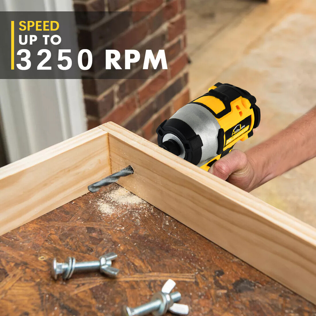 Brushless Cordless Impact Driver,for Dewalt 20V Max Battery,1/4″ Compact,4 Speed