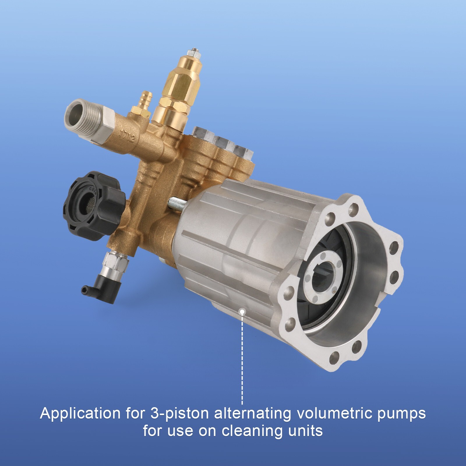 AR RMV2.5G30 PRESSURE WASHER PUMP AXIAL, 2.5GPM 3000 PSI, 3400 RPM, 3/4″ SHAFT