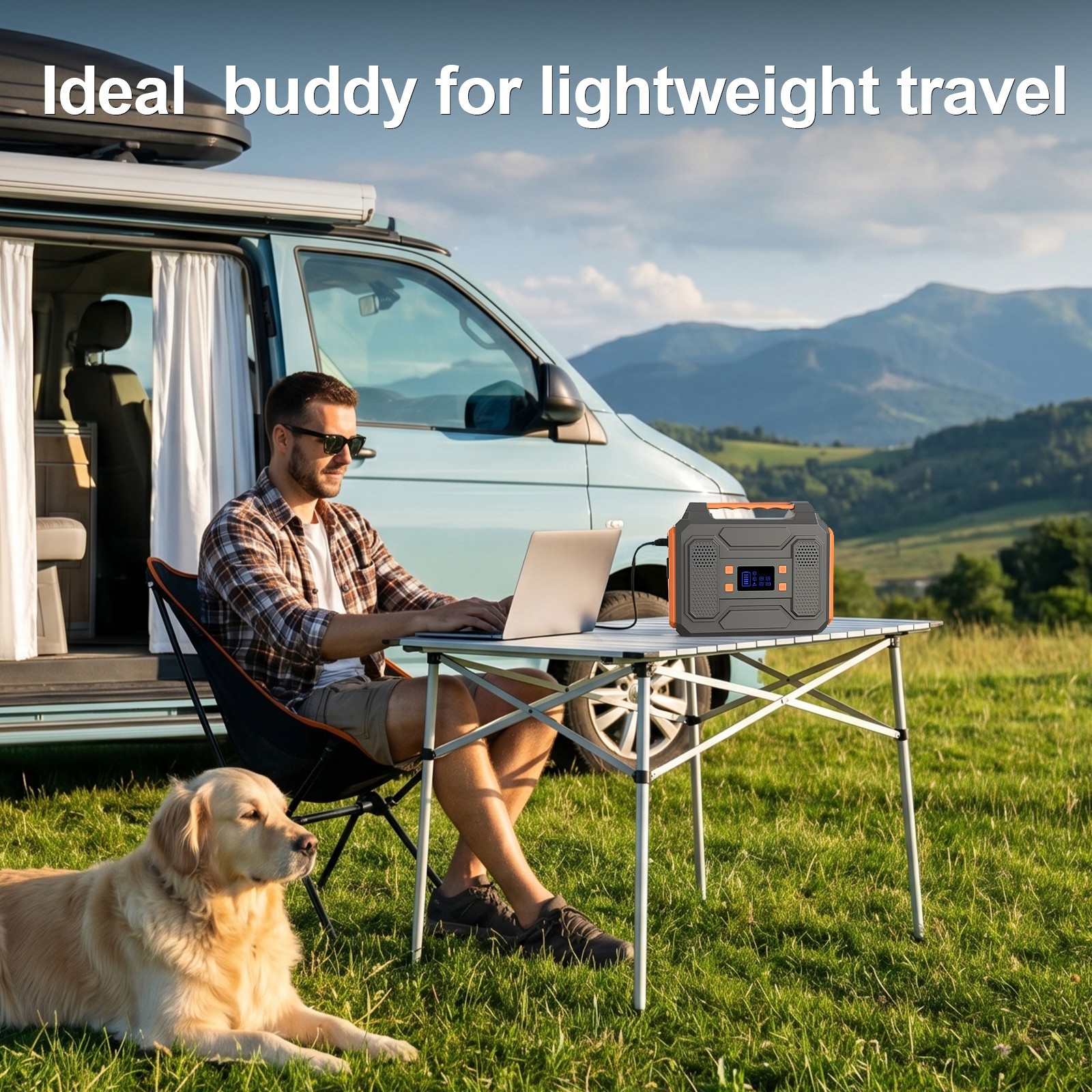 Portable Power Station 300W 280Wh 110V AC DC Solar Generator For Camping CPAP RV