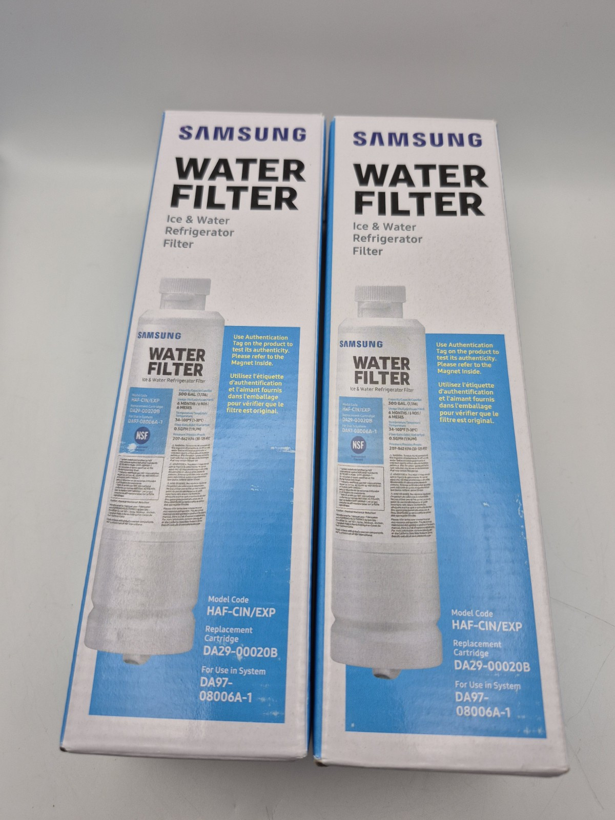 2pc, Samsung Genuine HAF-CIN/EXP DA29-00020B Refrigerator Water Filters OEM