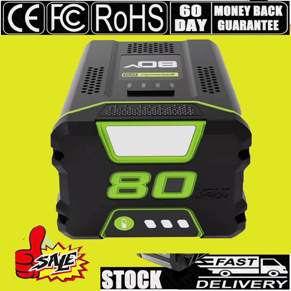 FOR Greenworks 80V Lithium Ion 5.0Ah Rechargeable Li-ion Battery BAB727 GBA80200