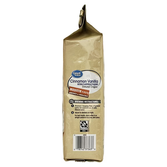 Great Value Medium Roast Ground Coffee, 12 oz Bag French Vanilla & 4 more