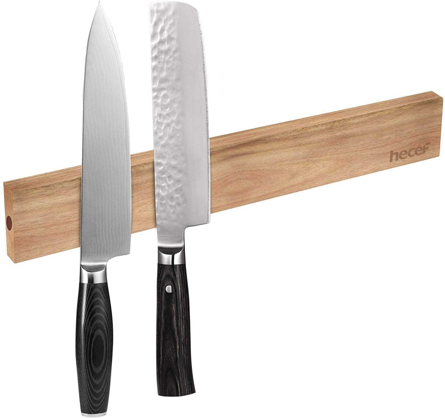 12in Magnetic Knife Strip for Wall Premium Acacia Wood Strong Magnet Holder Rack