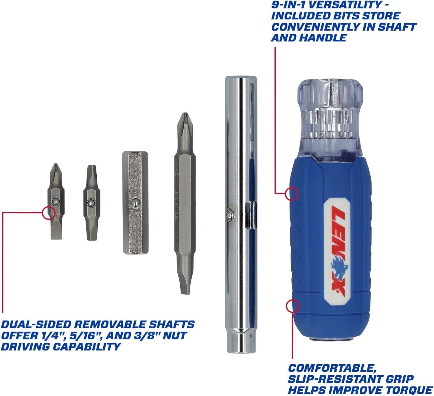 LENOX 9-In-1 Multi-Bit Screwdriver LXHT68000