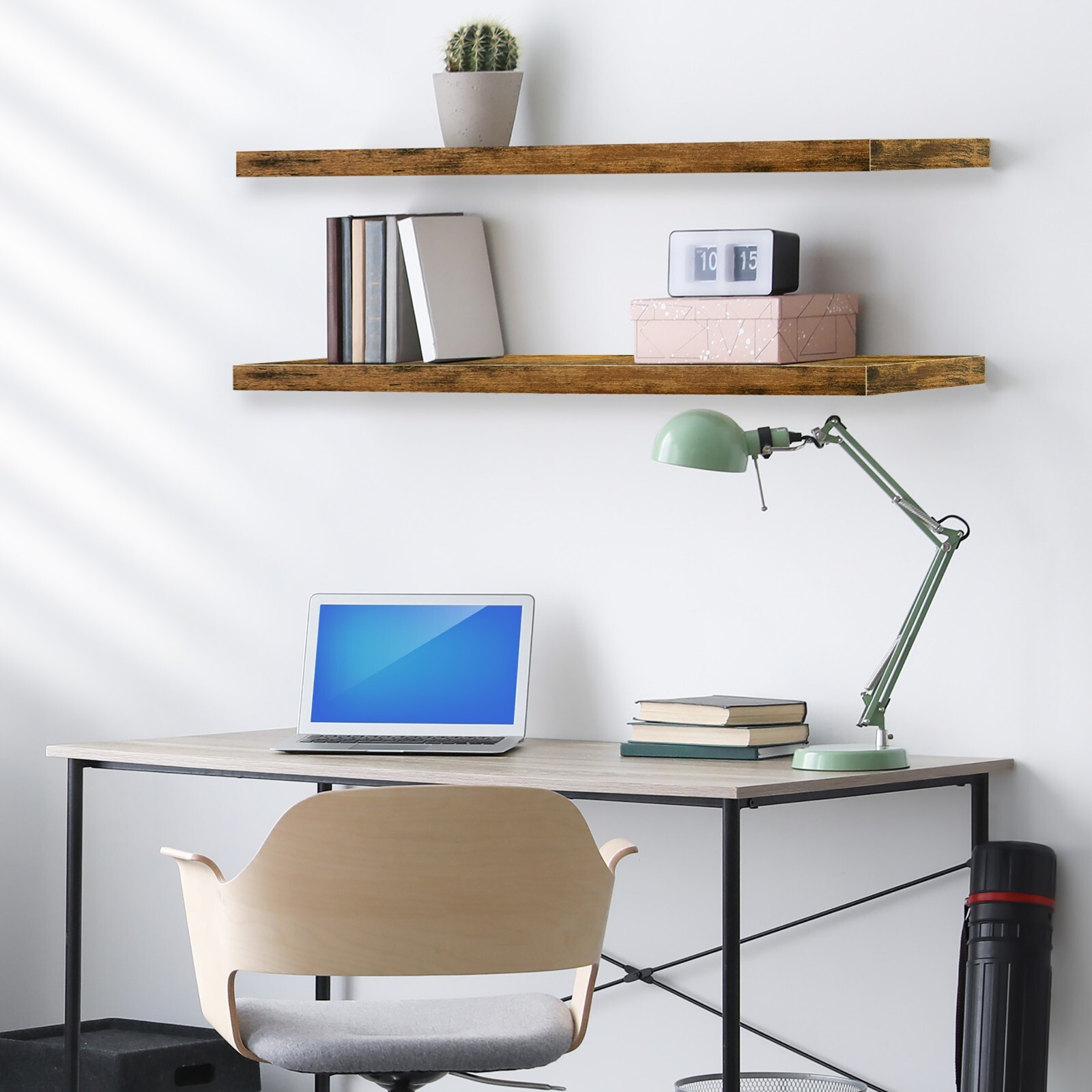 Sorbus Floating Shelves for Wall, 2 Pack (35 Inch) Long Wall-Mounted Shelves
