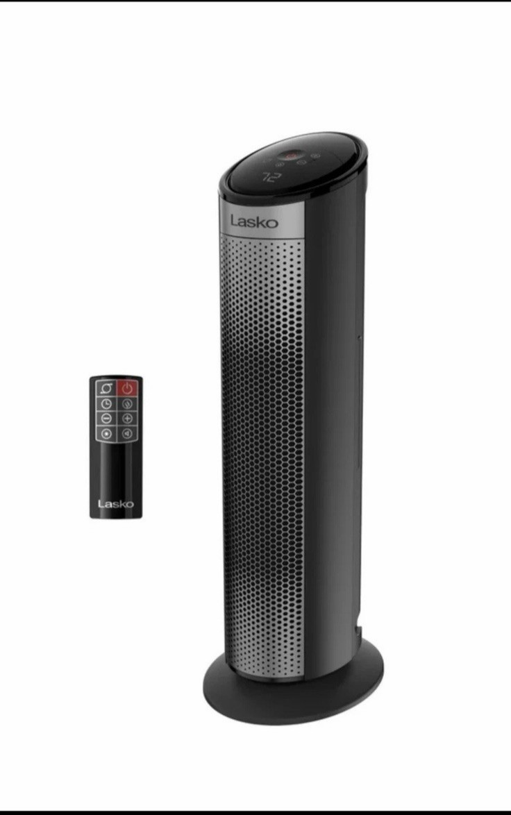 Lasko 1500W 22″ Digital Ceramic Tower Space Heater with Child Lock & Remote