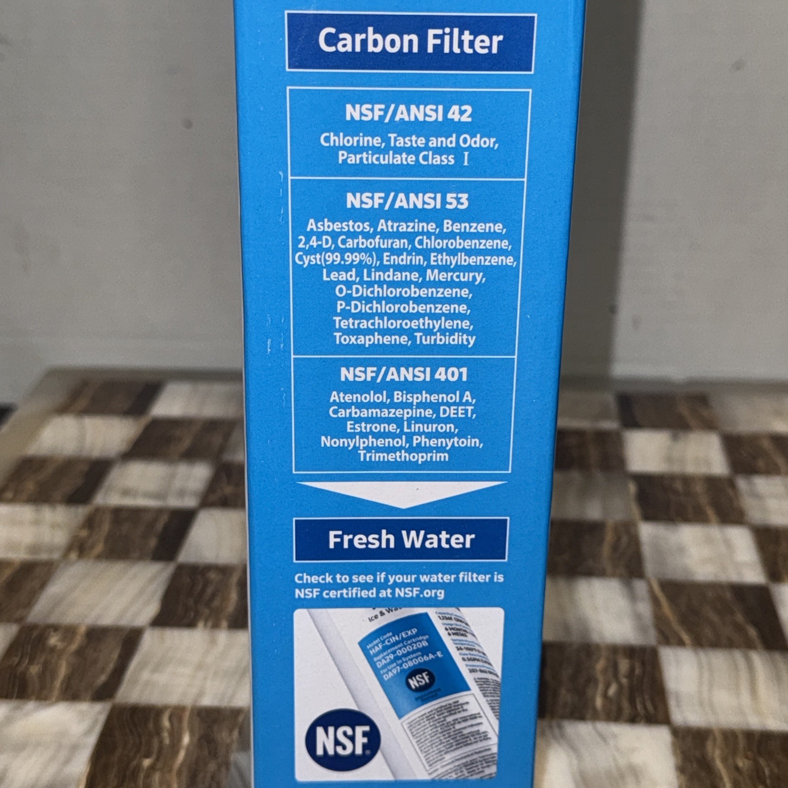 Samsung Genuine Filter For Refrigerator Water & Ice, DA29-00020B, HAF-CIN/EXP