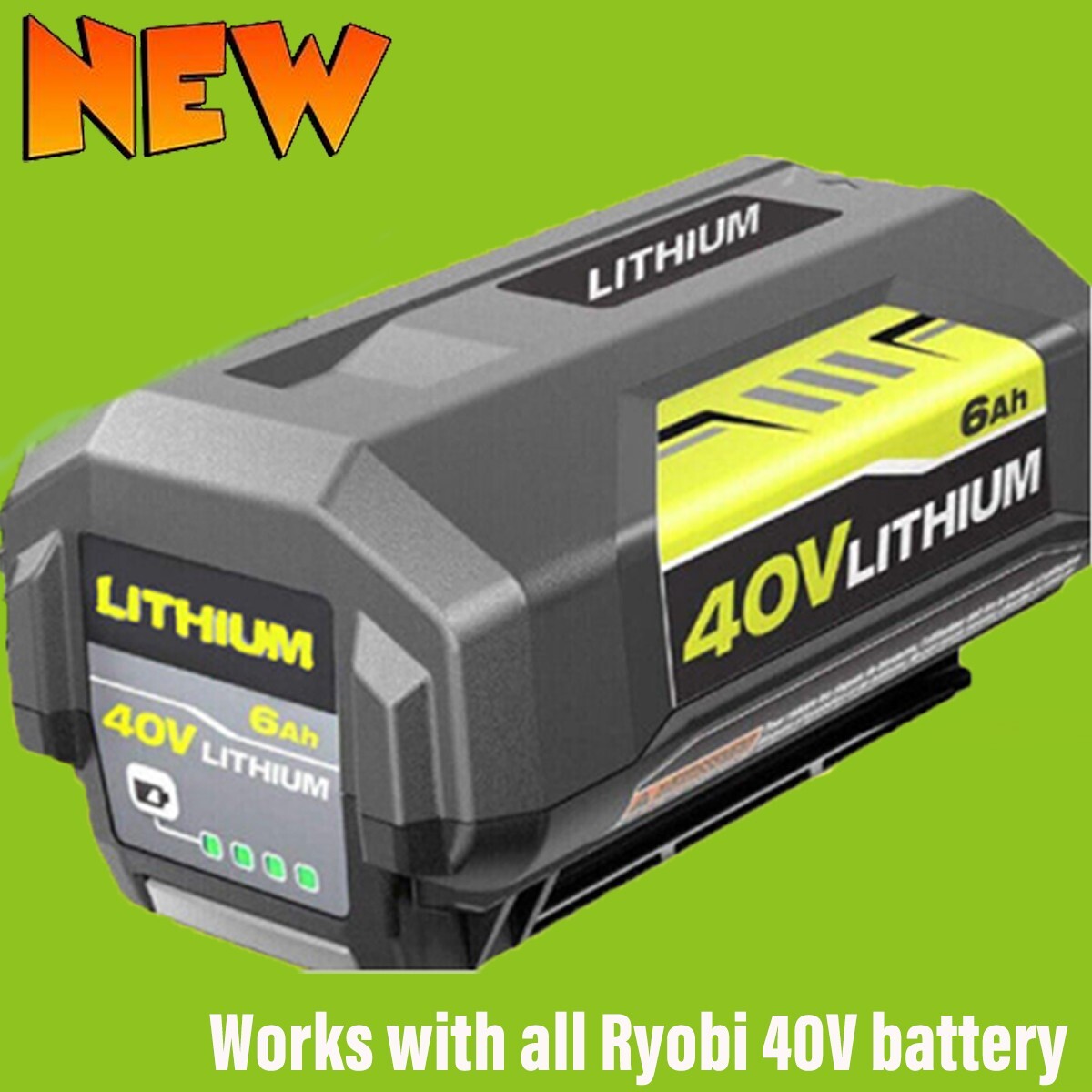For Ryobi OP40602VNM 40v 6Ah Lithium Battery OP4040 OP40301 OP4026 OP4060A RY40