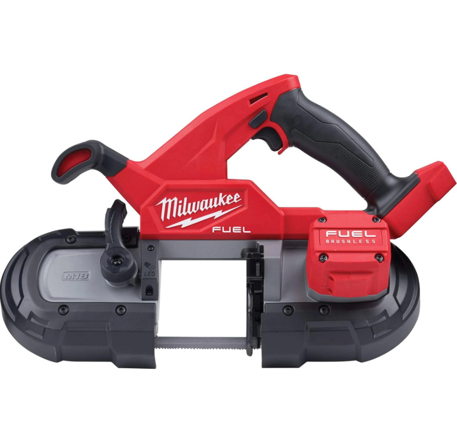 Milwaukee 2829-20 M18 FUEL 3-1/4″ x 3-1/4″ Compact Variable Speed Band Saw, Bare