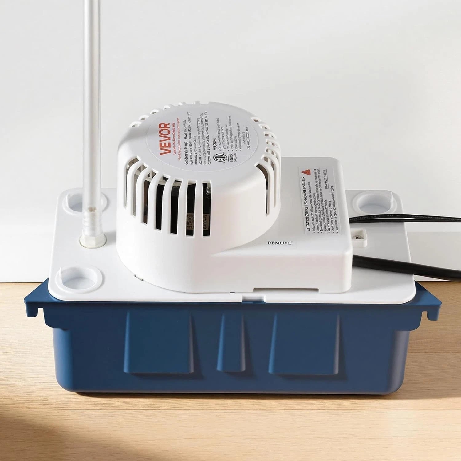 Efficient 1/33 HP Condensate Removal Pump – 100 GPH Flow & Quiet 30 dB Operation