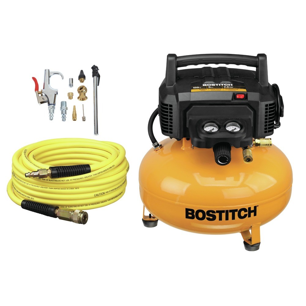 Bostitch BXCM02012-WPK 6 gal 150 PSI Air Compressor w/ 13-PC Accessory Kit New