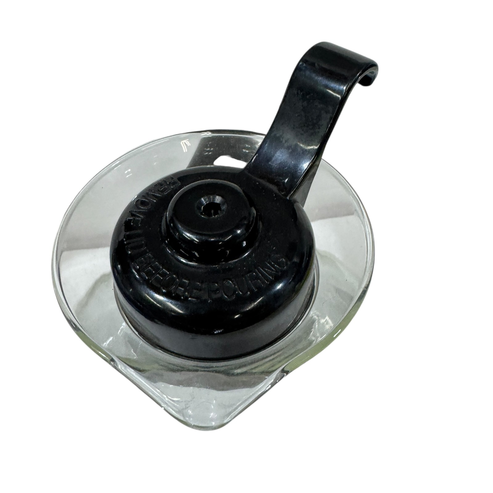 One All by Medelco Glass Whistling Tea Kettle 12 Cup Capacity Stovetop Clear