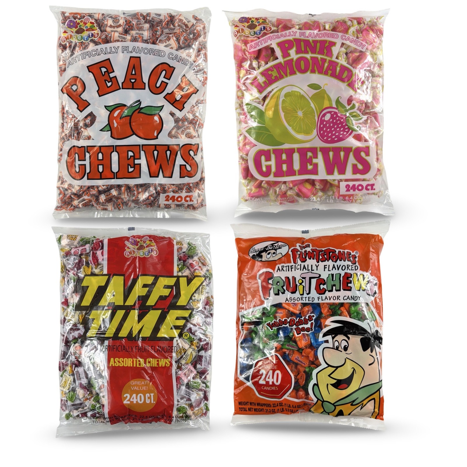 Albert’s Fruit Chews – Classic Chewy Candy 240 Ct Bag | Choose from 16 Flavors |