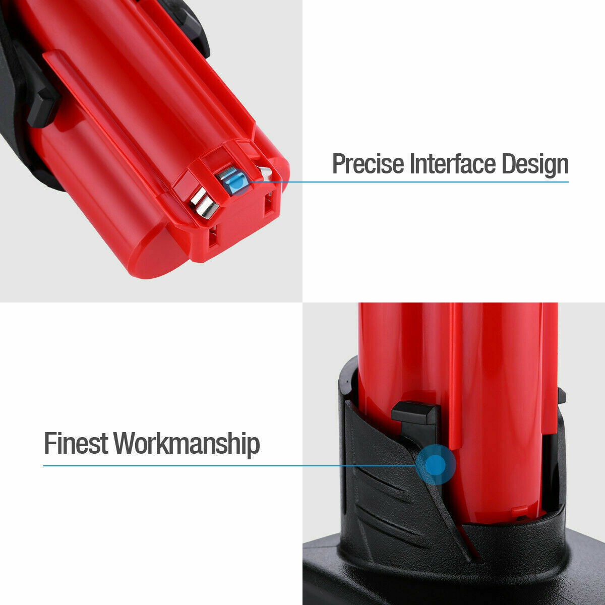 For Milwaukee 48-11-2460 For M12 LITHIUM 8.0Ah Extended Capacity Battery