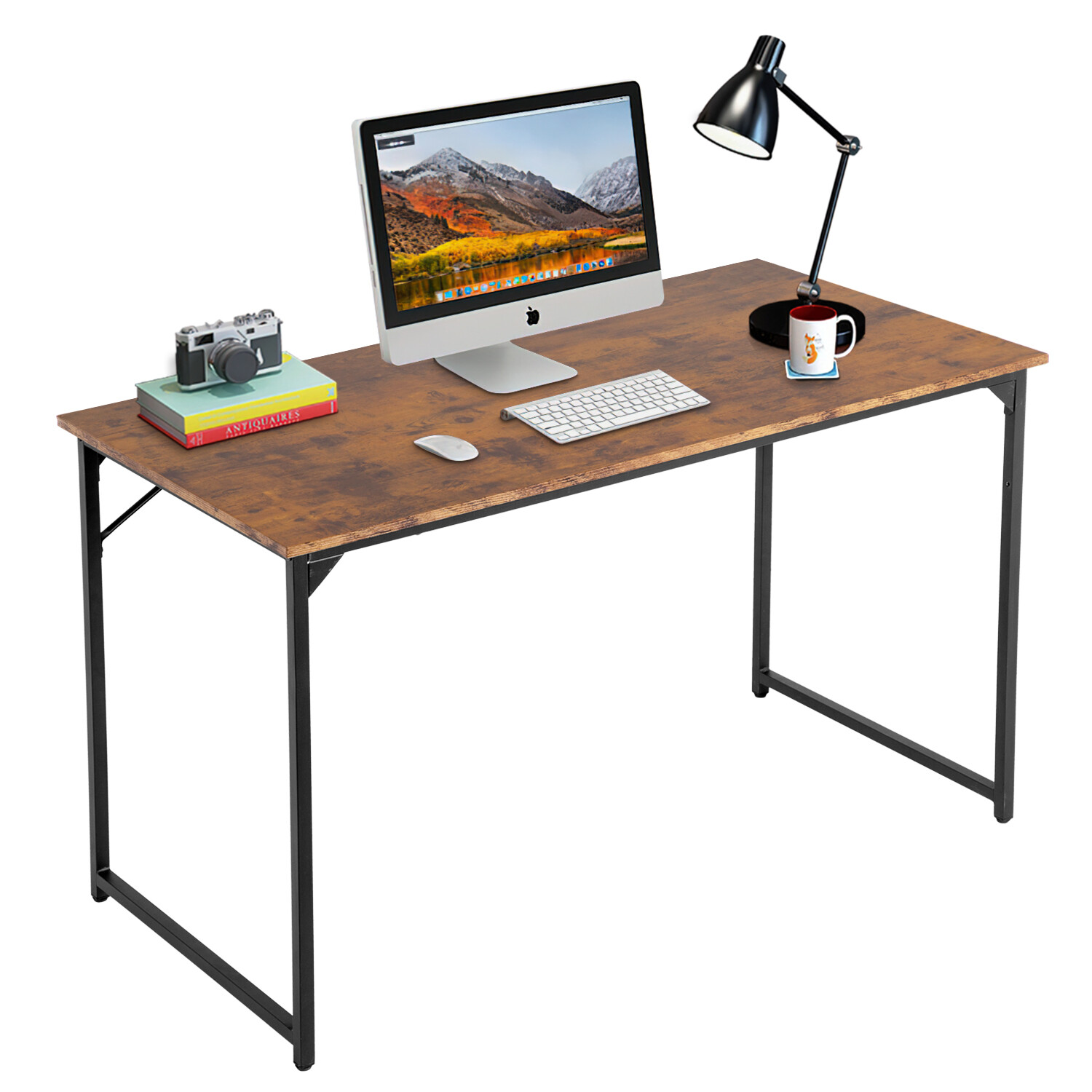 Computer Desk, 47 inches Home Office Desk Writing Study Table Modern Simple