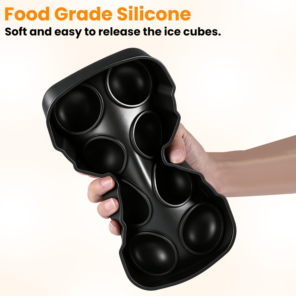 ICE Balls Maker Silicone Round Sphere Trays Molds Ice Cube for Whiskey Cocktails