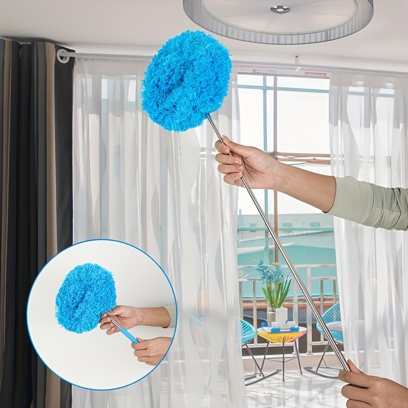 Extendable Ceiling Fan Duster – Detachable Washable Microfiber Brush (Household