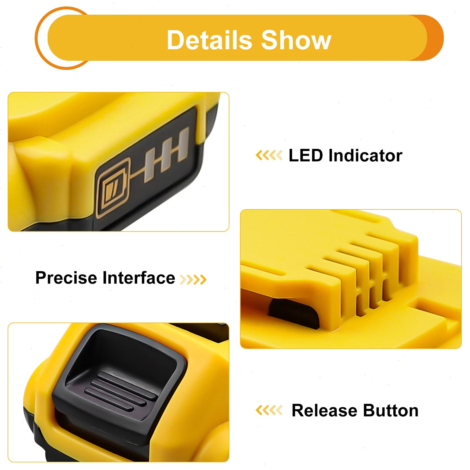 2Pack For DEWALT DCB207 20V 20Volt Max Lithium-Ion Compact Battery DCB203 DCB201